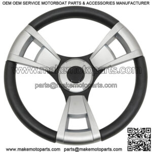 Italia Model 13 Brushed Golf Cart Steering Wheel For Yamaha Golf Cart
