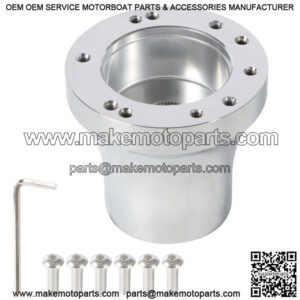 Golf Cart Steering Wheel Hub Adapter Chrome for EZgo RXV/TXT Cart Parts 1970UP