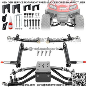 Golf Cart 6 Inch A-Arm Lift Kit for Club Car Precedent Tempo Onward 2004-up Electric or Gas, Steering Limit Design