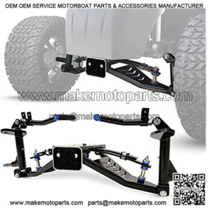 EZGO RXV Golf Cart Lift Kit ?C For Electric (2008-2015) and Gas (2008-2013.5) Golf Carts ?C Kingzilla 6 Inch A-Arm Kingpin Lift Kit - Wheel and Tires Combo Parts - Golf Cart Accessories for Golf Cars