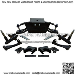 6" Club Car DS Heavy Duty Double A-Arm Lift Kit (2004.5-2013 Gas & Electric with PLASTIC dust covers on hubs)