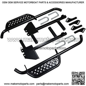 Golf Cart Side Board Nerf Bar Kit - Fits Club Car DS 2004+ Gas & Electric