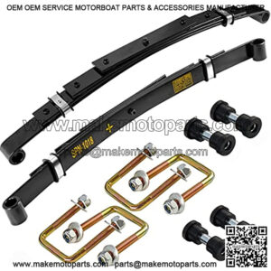 EZGO TXT Rear Heavy Duty Leaf Spring W/Bushings & Sleeves Kit for 1994-Up Golf Cart - 4 Leaf