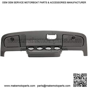 EZGO TXT Golf Cart Carbon Fiber Dash Cover Assembly with Locking Doors | Compatible with TXT (94-13) & Medalist (94-96) Models