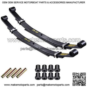 Rear Heavy Duty Leaf Spring Compatible with Club Car DS Golf Cart Heavy Duty Dual Action with Bushings(Set of 2)