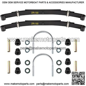 Golf Cart Club Car DS Rear Heavy Duty 4-Leaf Springs Kit with Bushings & Sleeves U Bolt, OEM# 1014675 Golf Cart Accessories