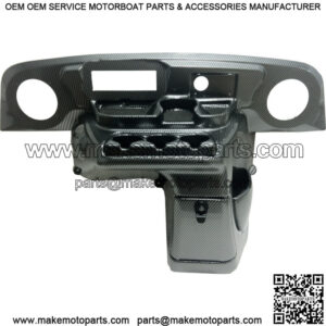 EZGO TXT (96-13) Golf Cart Elite Radio Dash Cover - Carbon Fiber Weave