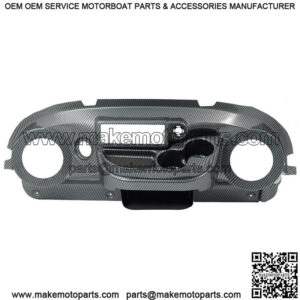 Club Car Precedent (04-20) Golf Cart Carbon Fiber Weave Dash with Speaker Holes