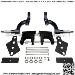 6" Drop Spindle Golf Cart Lift Kit for Club Car Precedent Gas/Elec 2004-Up