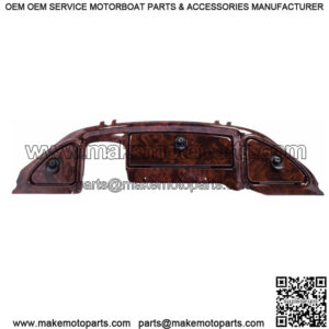 Club Car Precedent (08.5+) Golf Cart Woodgrain Dash Cover with Locking Doors