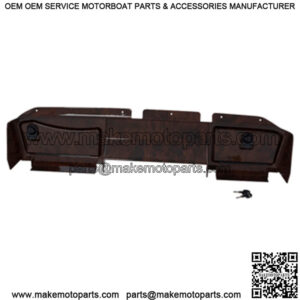 EZGO Golf Cart Woodgrain Dash Cover with Locking Doors for RXV 2008 and Up