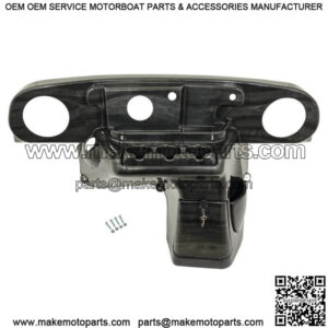 EZGO TXT (14-Up) Golf Cart Pre Cut Dash for Audio Systems in Greywood Finish