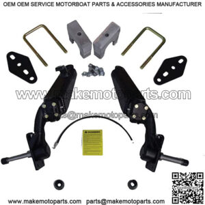 Club Car Carryall Utility Golf Cart Lift Kit | 6 Inch Spindle Lift | Compatible with Carryall, Turf, and DS Models with Factory 4-Wheel Mechanical Brakes