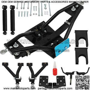 Front 6" Double A-Arm Lift Kit for EZGO RXV Golf Carts Electric 2008-Up, Best for EZGO Lift Kit Strength Steel