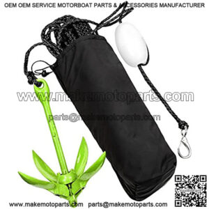 Gradient Fitness Marine Anchor, 3.5 lb Folding Anchor, Grapnel Anchor Kit for Kayaks, Canoes, Paddle Boards (SUP), (3.5 lbs)