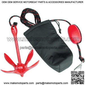 Complete Grapnel Anchor System , Black , 3.5 LBS, 25' ROPE, A-2