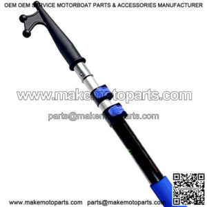 Telescoping Boat Hook | Floats, Scratch-Resistant, Sturdy Design | Durable & Lightweight, 3-Stage Anodized Aluminum Pole | Threaded End for Boating Accessories