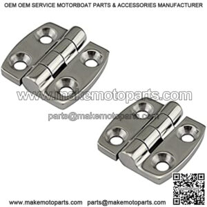 2PCS Stainless Steel 316 Boat Hinge 38mm Heavy Duty Mirror Polish Hinges Sailing Boat Yacht Accessories Parts Durable and Corrosion Resistant (Color : 38X38mm)