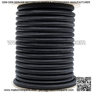 PARACORD PLANET ?C 1/2??, 1/4", 1/8??, 3/8??, 5/8??, 1/16??, 3/16??, 5/16??, 1/32?? and 2.5mm ?C Black Shock Cord ?C Elastic Bungee Nylon Crafting Stretch