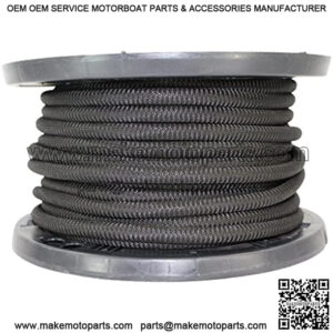 Diamond Grip Elastic Bungee Cord - 100% Stretch and Shock Absorbent for Camping, Kayak Deck, Crafting (1/2" x 25ft, Black)