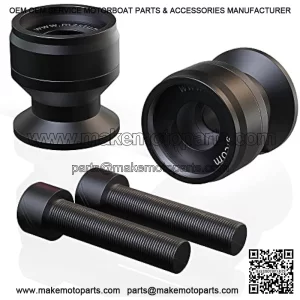 6MM Swingarm Spools, Sliders Stand CNC Universal M6 Black Compatible with YZF R7 R1 R3 R6 R6S YZF600R FZ1 FZ6 FZ6R FZ8 FJ09 FZ09 FZ10 MT09 MT10 XSR900 FJR1300 XTZ1200 RSV4 821 899 959