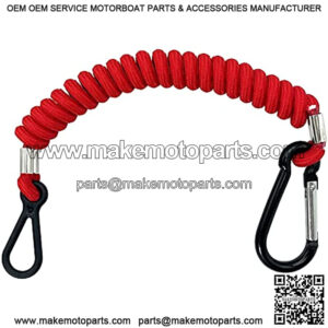 8M0092849 Boat Engine Emergency Stop Switch Safety Lanyard Cord Replacement for Mercury Mercruiser Outboard Motor - 15920T54 15920A54 15920Q54, 39 Inch/100cm Long (New Red)