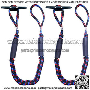 Boat Bungee Dock Lines, Mooring Lines, Boating Gifts for Men, Boat Accessories, Pontoon Accessories, Perfect for Bass Boat, Jet Ski (4 Feet)