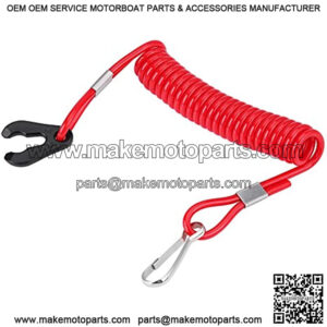 Keenso Universal Kill Switch - Motorcycle Outboard Engine Kill Stop Tether Switch Key Lawn Mowers Emergency Kill Switch with Tether Lanyard Cord