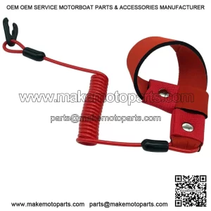 Stop Kill Safety Lanyard for Yamaha WaveRunner 500 1100 FX GX1800 GP1300 WRA650 (For: 2014 Yamaha SVHO)
