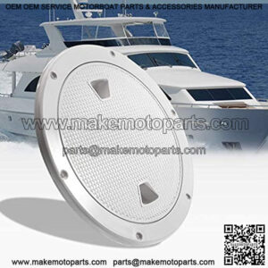 8 inch Hatch White Round Non Slip Inspection Hatch w/Detachable Cover for Boat Yacht