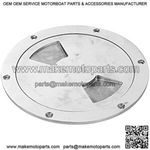 Tissting 6in Round Deck Plate 316 Stainless Steel Deck Plate Access Cover Cabin Bottom Plate Import and Export Hardware Part for Yacht Boat