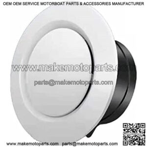 3 inch ABS Adjustable Air Vent White Round Soffit Exhaust Vent for Inline Duct Fan Outlet Vent( 75mm)