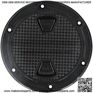Boat Hatch Cover, 4 Inch Deck Hatch Cover Non-Slip Deck Plate Anti-UV Inspection Hatch Cover with Rubber Seals Boat/Yacht Spare Parts