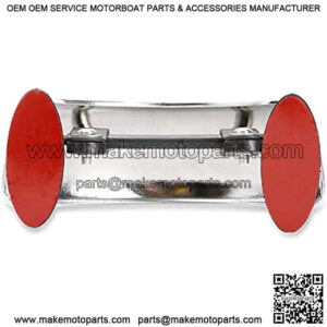 Motorcycle Rearview Mirror, Motorcycle Rear View Mirror Chromed 180 Ultra Wide Angle Central Windscreen Mount Universal for Motorcycle, ATV/UTVs, Scooters, Cars, Aircrafts, Boats