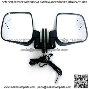 Golf Cart Universal Side Mirrors with Blinkers