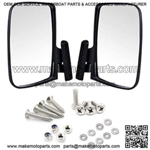 Moveland Universal Golf Cart Side View Mirrors Compatible with EzGo Club Car Yamaha, Moveland RHOX Style Accessories