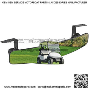 Golf Cart Rear View Mirror, 16.5" Panoramic Rearview Mirror Compatible with Club Car, EZGO, Drive, without Vibration & Fall Off