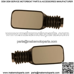 Set of 2 Golf Cart Sport Adjustable Side Mirrors For Club Car EZGO Yamaha