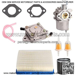 Golf Cart FE290 Carburetor Fuel Pump Kit Tune Up Kit for Club Car DS Precedent Turf Carryall Gas Model 1998-UP Air Oil Fuel Filter OEM# 101805601 101905601 1016438 1016439 1016440 1016441