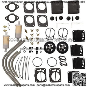 Dual Carb Carburetor Rebuild Kit Replacement for Sea Doo SP SPX GS HX GTS 717 720