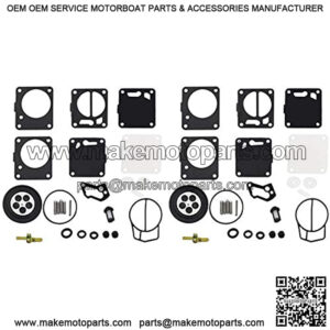 2-Pack Carburetor Repair Kit Replacement for Yamaha Polaris Tigershark