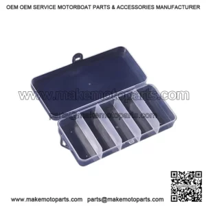 5 compartments with integrated buckle 12.9*6.2*2.6CM