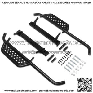 Heavy Duty Nerf Bars Running Boards for EZGO TXT 1996-2021 Golf Cart(Set of 2)