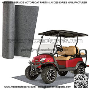 Golf Cart Garage Floor Mat Absorbing Water/Oil/Anti Slip Thickened Mat for Golf Cart Club Car EZGO Yamaha ATV UTV Parking Mat (106in * 59in)