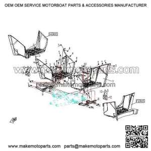 Foot Pedal Left CFMOTO Long X5 500