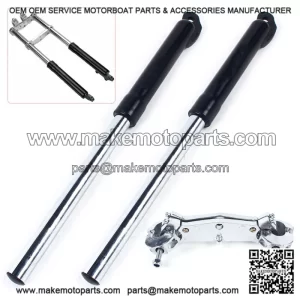 Front Fork Shock for 2-Stroke Mini Triple Dirt Pit Bike Pro Trail 49CC (Black)