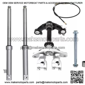 Front Fork Shock Triple Clamp Kit with Drum Brake for Honda CRF50F CR50R JR50 DRZ70