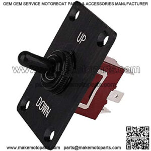 Suuonee Toggle Switch, DC12V Toggle Switch On/Off Up/Down Trim Tab Panel Breaker for RV Caravan Marine Boat
