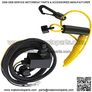 (Compatible with SeaDoo) Safety Switch & Lanyard NON-DESS SP SPI SPX XP GT GTS GTX (Fits 1989-1995 Models ONLY)