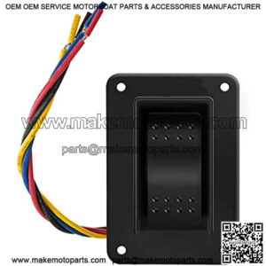 Power Stabilizer Switch, Briidea RV Jack Switch Electric Jack Switch with Harness 12V Extend Retract for Stabilizer Jacks, Black